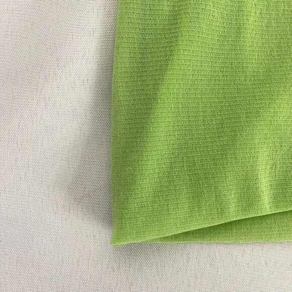 OSCAR LEOPOLD NEON GREEN SHEER MESH TURTLENECK LONG TEE TOP - M - Picture 8 of 8